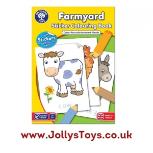 Farmyard Colouring Book with Stickers